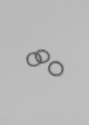 Toudel Silver 3-Piece Layered Ring Set