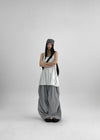 Pollang Back Open Layered Sleeveless Mini Dress