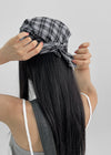 Tochia Chiffon Check Scarf