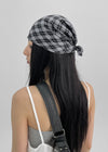 Tochia Chiffon Check Scarf