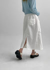 Blangt Wrap Nylon Long Skirt