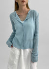 Elzip Summer Round Knit Cardigan