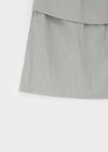 Blangt Wrap Nylon Long Skirt