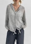 Millet Knit Hooded Cardigan