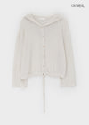 Millet Knit Hooded Cardigan