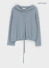 Millet Knit Hooded Cardigan