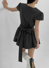 Benso Flare Ribbon Mini Dress