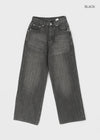 Cochon Stripe Wide Summer Denim Pants