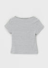[MADE] Eliden Stripe U-Neck Short Sleeve Tee