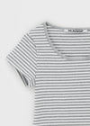 [MADE] Eliden Stripe U-Neck Short Sleeve Tee
