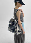 Birdhole Stripe Shoulder Bag