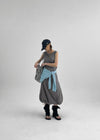 Polce Balloon Sleeveless Long Dress