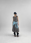 Polce Balloon Sleeveless Long Dress