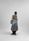 Polce Balloon Sleeveless Long Dress