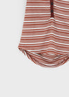 Fonton Stripe Backless Hooded Sleeveless Top