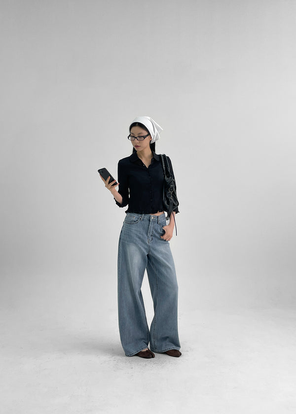 Holbwin Summer Wide Denim Pants
