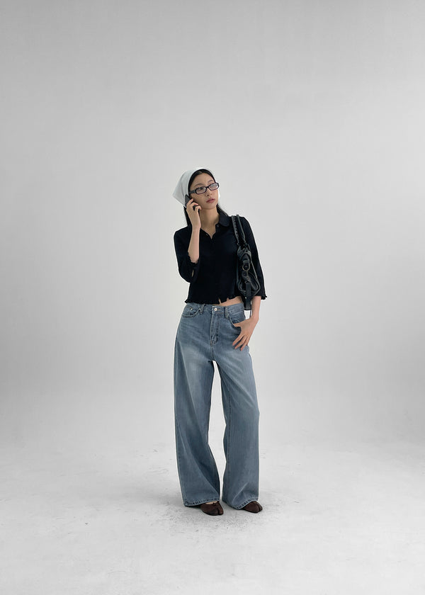 Holbwin Summer Wide Denim Pants