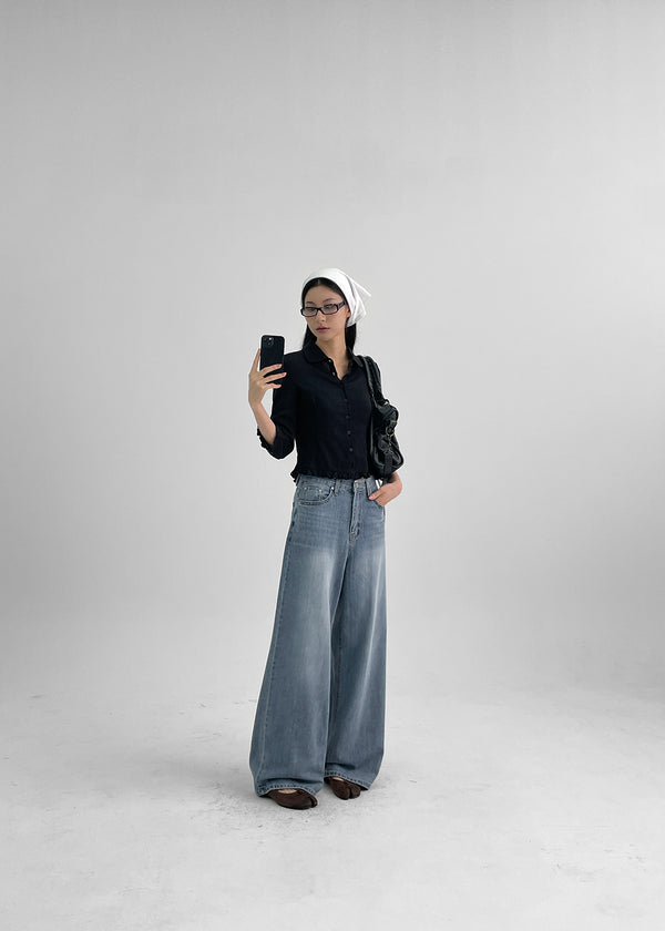Holbwin Summer Wide Denim Pants