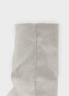 Selecty leather folding flip-flop middle boots