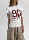 Awong Number Slim Fit Short Sleeve Tee