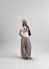Awong Number Slim Fit Short Sleeve Tee