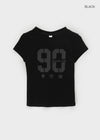 Awong Number Slim Fit Short Sleeve Tee