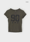 Awong Number Slim Fit Short Sleeve Tee