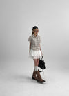 Tokya Tiered Back Banding Mini Skirt Pants