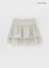 Tokya Tiered Back Banding Mini Skirt Pants