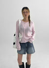 Elzip Summer Round Knit Cardigan