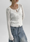 Morots Set – Frill Cardigan & Frill Dot Sleeveless Top