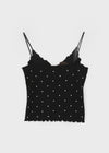 Morots Set – Frill Cardigan & Frill Dot Sleeveless Top