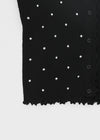Morots Set – Frill Cardigan & Frill Dot Sleeveless Top