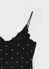 Morots Set – Frill Cardigan & Frill Dot Sleeveless Top