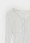 Menang Summer Tension Sheer Henley Neck Long Sleeve Tee