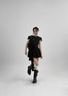 Benso Flare Ribbon Mini Dress