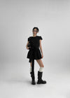 Benso Flare Ribbon Mini Dress