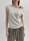 Chensha Boat Neck Raglan Short Sleeve Tee