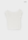 Chensha Boat Neck Raglan Short Sleeve Tee