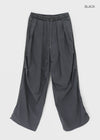 (UNISEX) Jubel Track Pintuck Nylon String Pants
