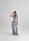 Verokel Check Sleeveless Mini Dress
