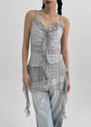 Verokel Check Sleeveless Mini Dress