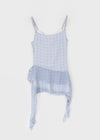 Verokel Check Sleeveless Mini Dress