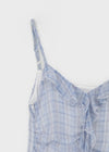 Verokel Check Sleeveless Mini Dress