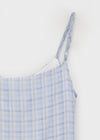 Verokel Check Sleeveless Mini Dress