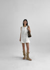 Pinterby Nylon Balloon Sleeveless Dress