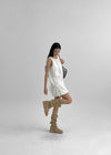 Pinterby Nylon Balloon Sleeveless Dress