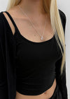 Acom Glass Heart Necklace