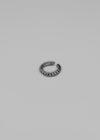 Qubert Twist Silver Open Ring