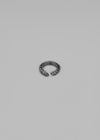 Qubert Twist Silver Open Ring
